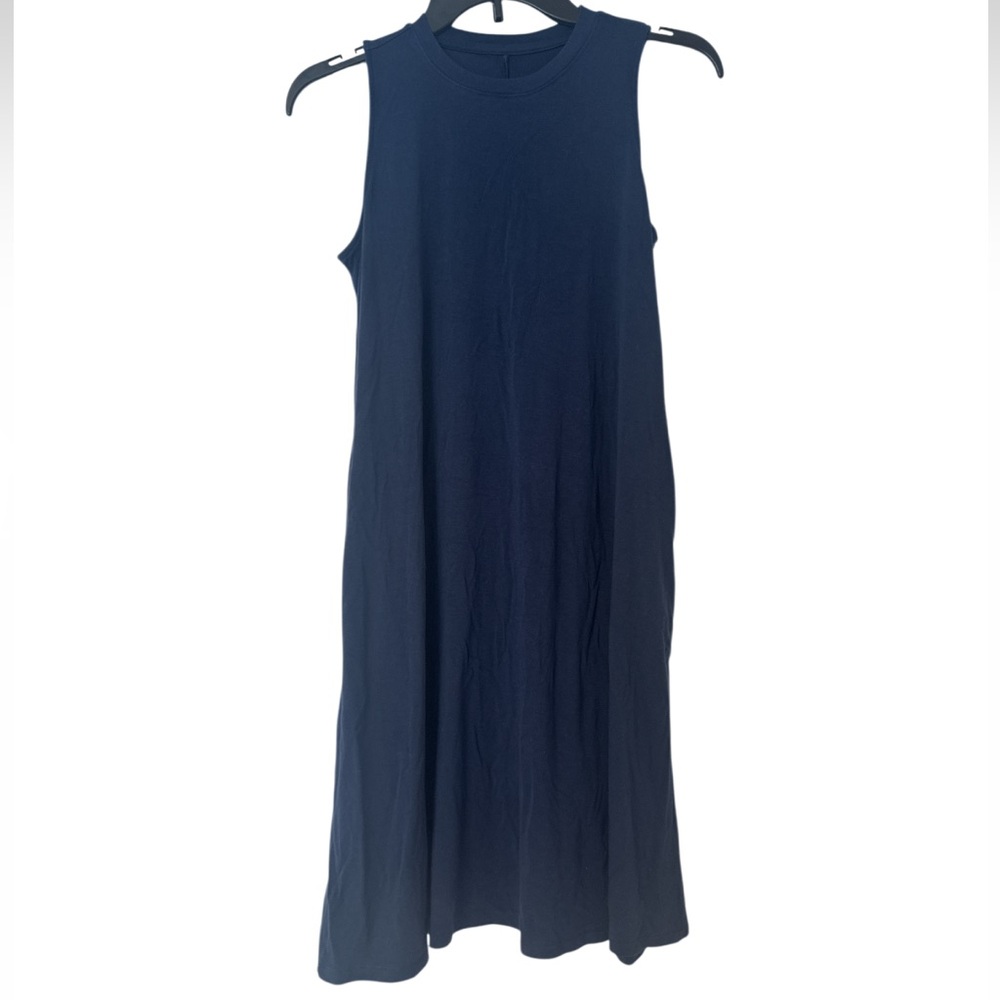 Wonder Nation Dark Blue Midi Swing Soft Jersey Dress - Size XXL GIRLS